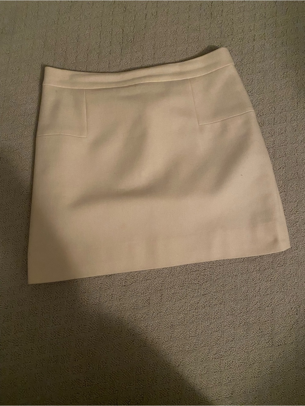J. Crew Ivory Mini Skirt